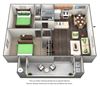 Two Bed One Bath Floor Plan Two Bed One Bath Floor Plan at Murietta at ASU, 85281